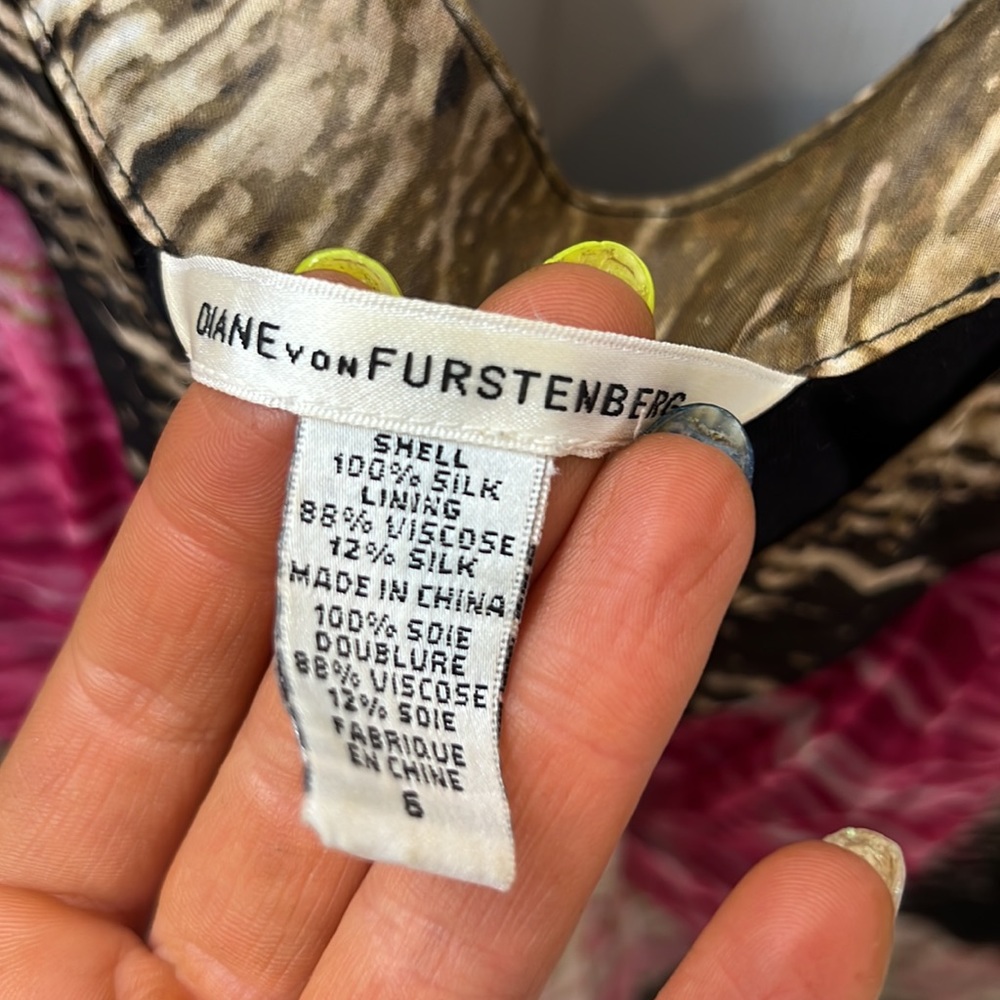 Diane Von furstenberg beautiful silk top - Picture 3 of 4